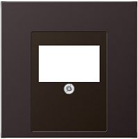 Лицевая панель Jung LS990 metal для 2-м. розетки USB/аудио алюминий картинка